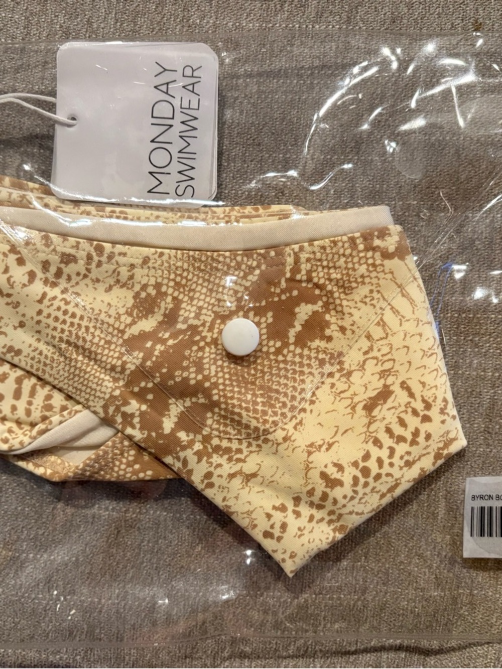 Monday Swimwear snake print bikini Aruba top and Byron bottom - Picture 4 of 4